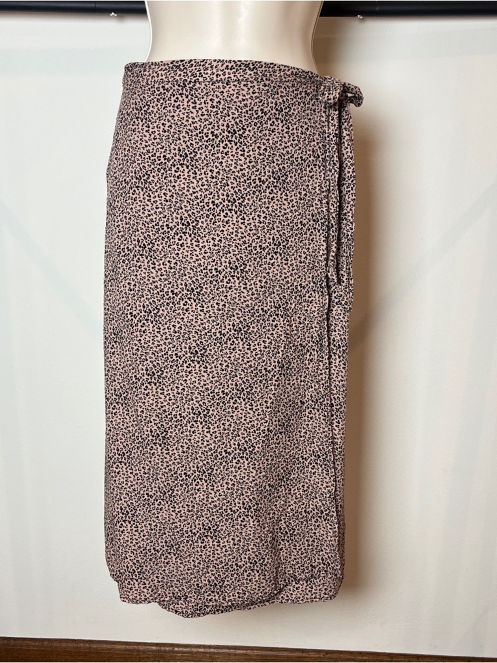 Leopard Midi Skirt Wrap Boho Whimsigoth Capsule Animal Print Glam Small